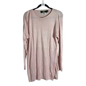 Mimi Maternity Knit Sweater Crew-Neck Pullover Super Soft Women's Size S Pink